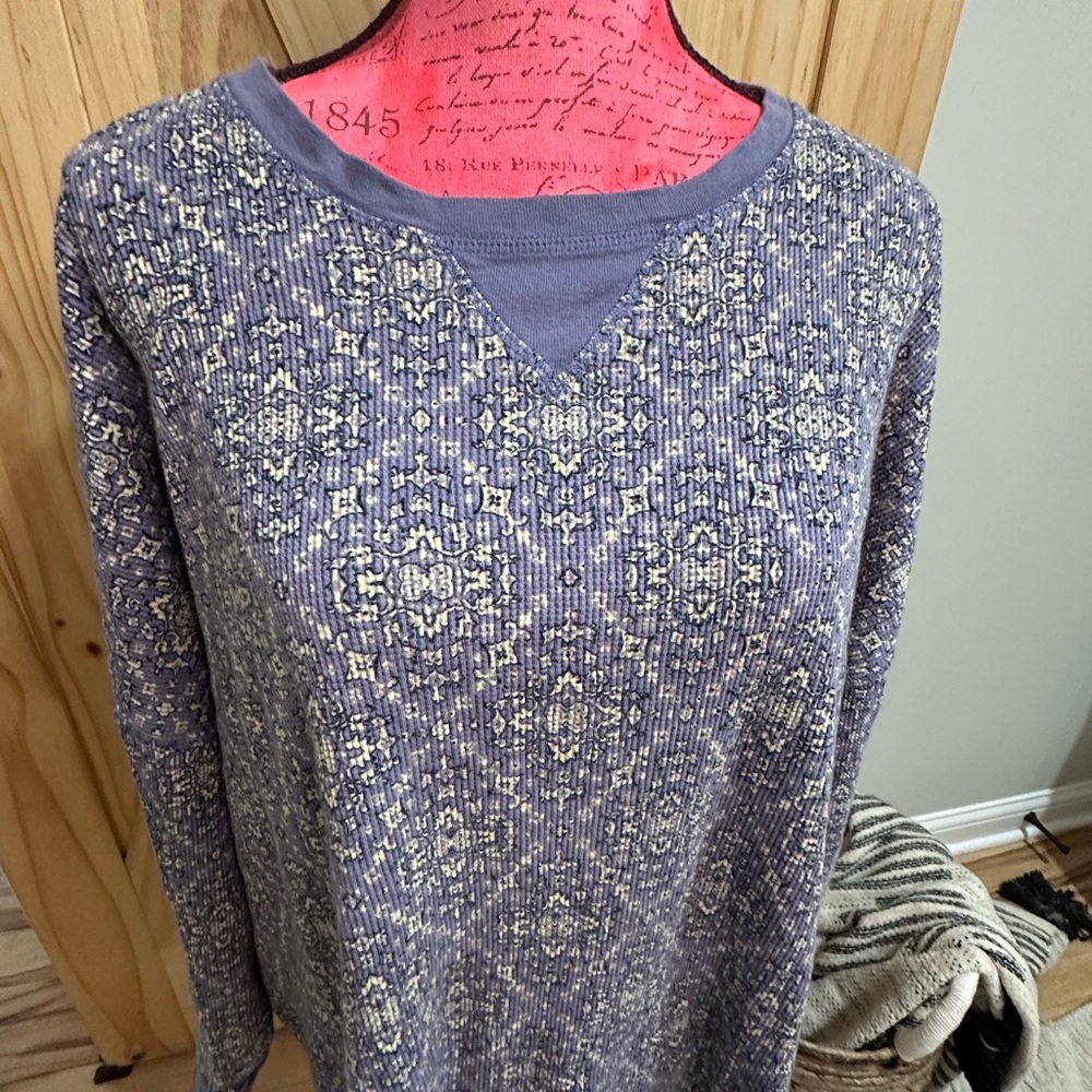 Free People Intimately Patterned Waffle Top - Picture 2 of 4